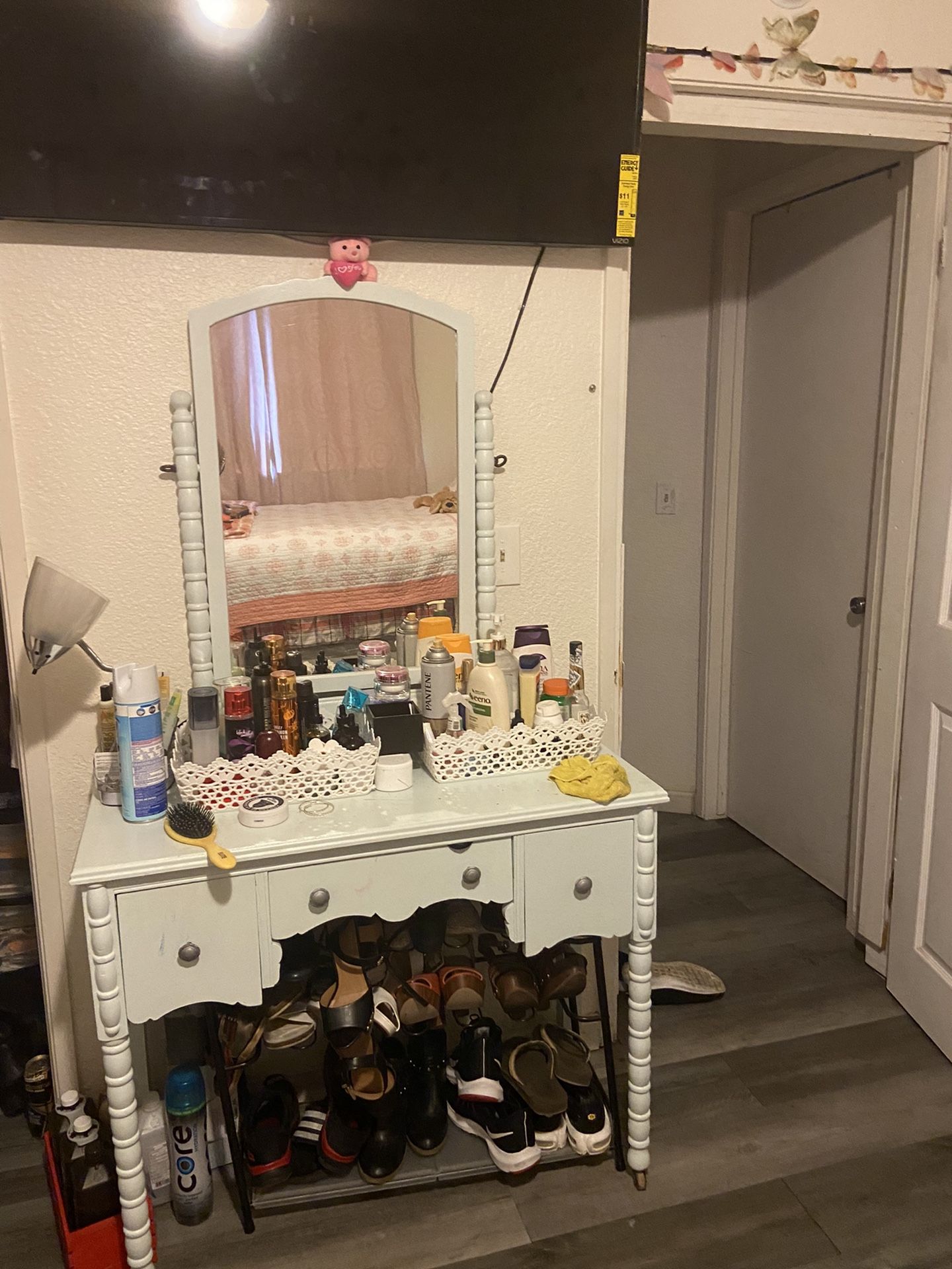 Mirror And Small Desk