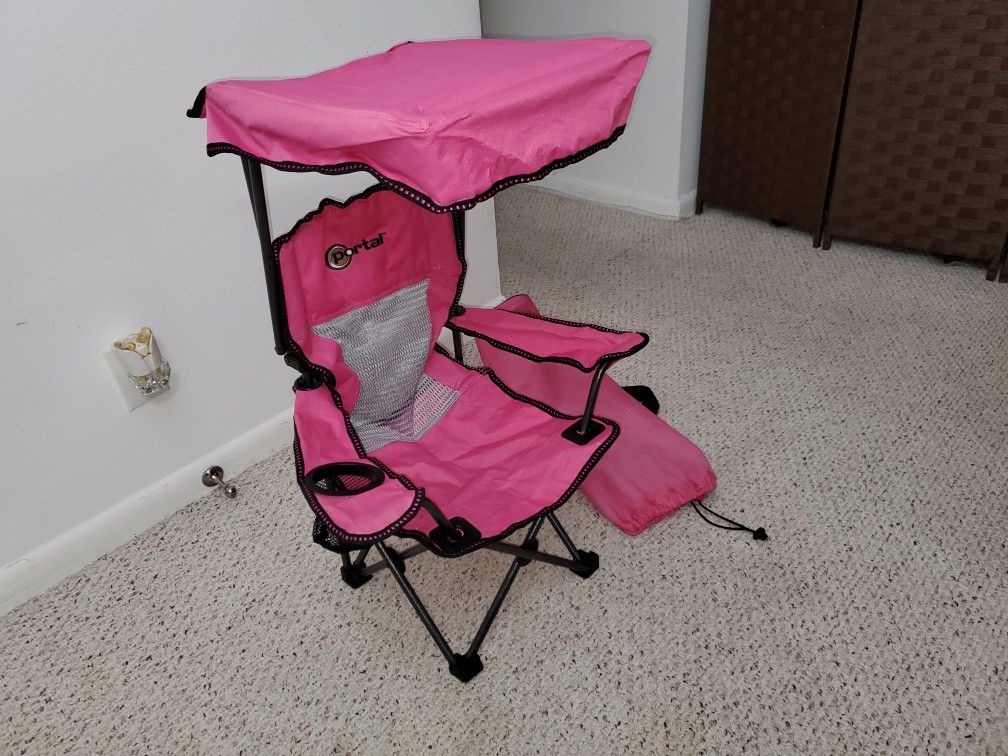 Kids / Toddler Folding Beach Chair w/ Umbrella