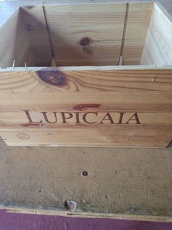 Lupicaia Castello del Terriccio Wooden Wine Crate