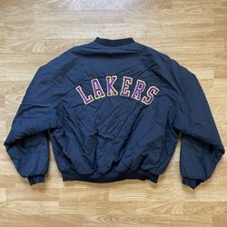 Vintage Lakers Jacket Mens XL 