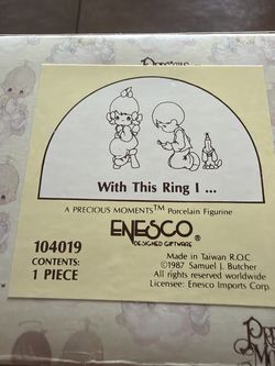 Precious Moments 'With This Ring I...' Porcelain Figurine