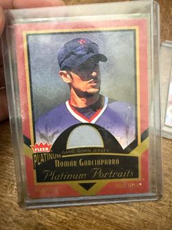 2003 Fleer Platinum Portraits Nomar Garciaparra Game-Worn Jersey Relic – Red Sox