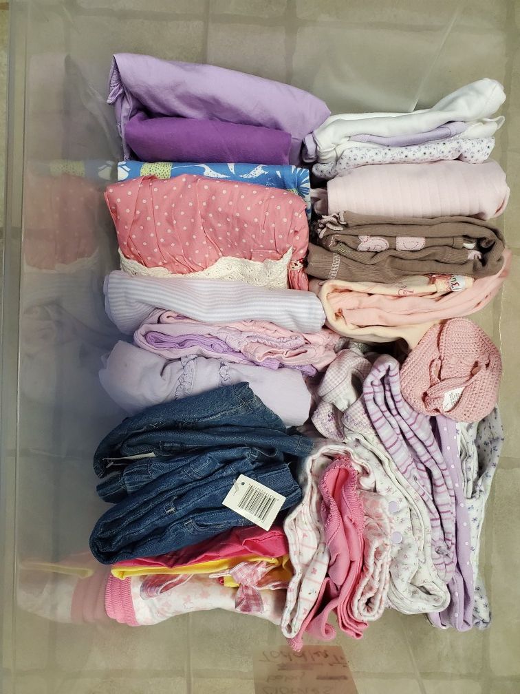 Bundle of baby clothes