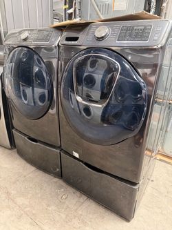 Samsung Black Stainless Front Load Set