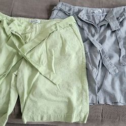 PENDLETON Women's Linen Shorts Size 10