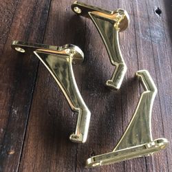 30 Qty Polished Brass Finished Door/Coat Hanger