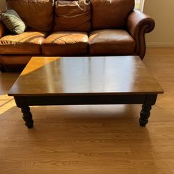 Leather Sofa, Armchair Recliner, Coffee Table - 120