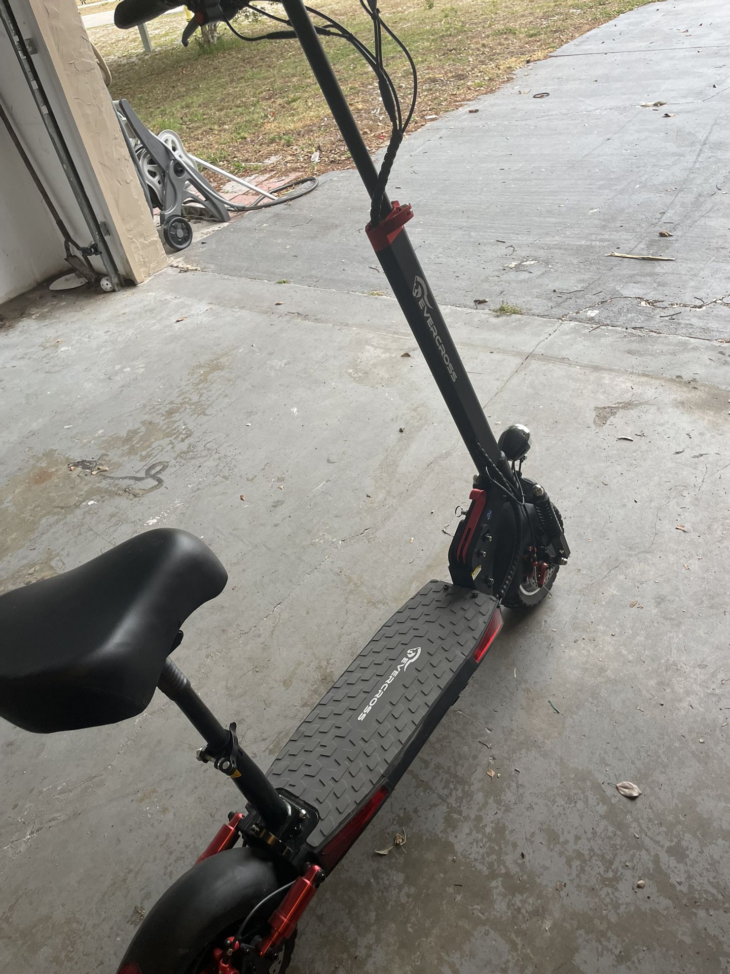electric scooter evercross h5 28 mph 800w motor, 25 miles range 
