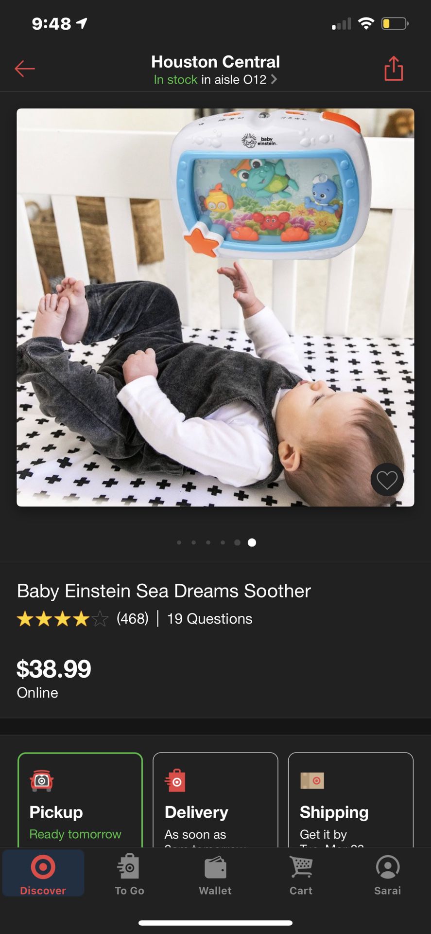 Baby Einstein Sea Dreams Soother for Sale in Breinigsville, PA - OfferUp