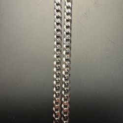 925 Sterling Silver Chain 3.4mm Curb 20”