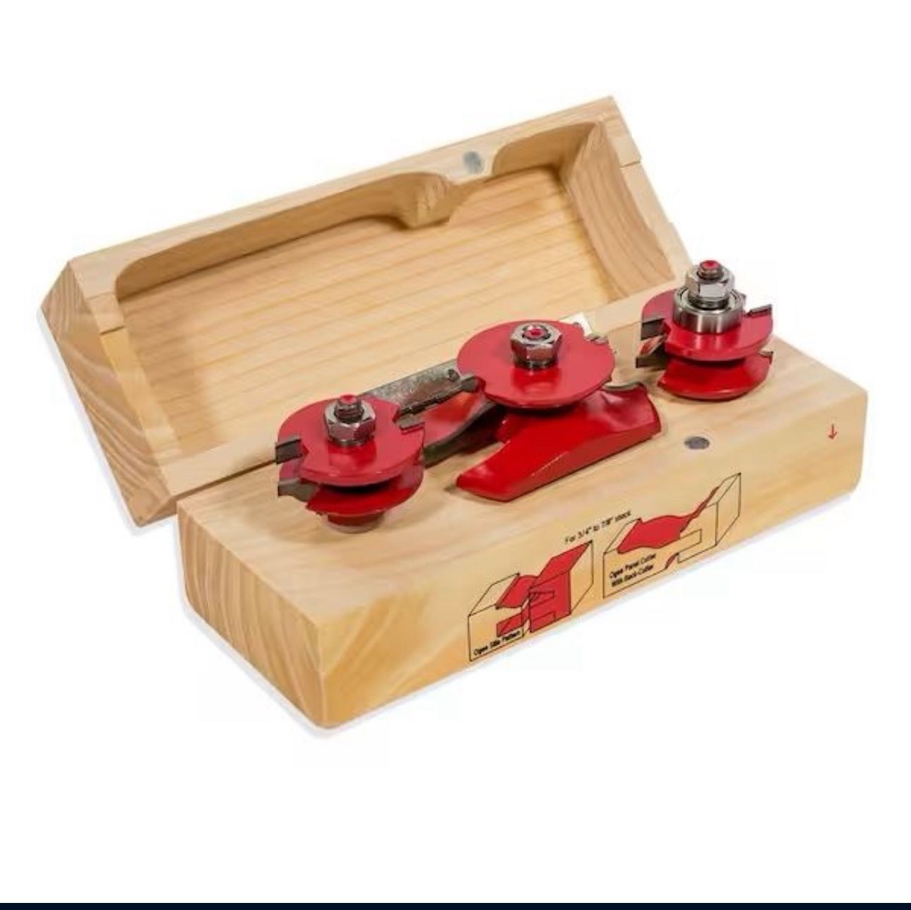 Carbide Ogee Stile and Rail Router Bit Set (3-Piece)32202 Stark