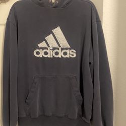 Blue/ Grey Adidas Vintage Hoodie