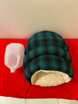 Covered Dog / Cat Cave Bed | Burrowing Bed 16”W x 20”D x 11”H Tunnel Bed