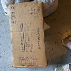 5 Shelf Steel Shelving Brand New 