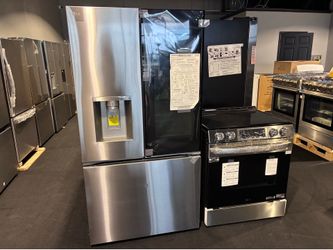 Brand new LG insterview Refrigerator and Electric slide in Range