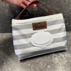 Bumco Diaper Clutch - Portable Wipes Dispenser & Baby Travel Essentials, Airtight Refillable Wipes Container