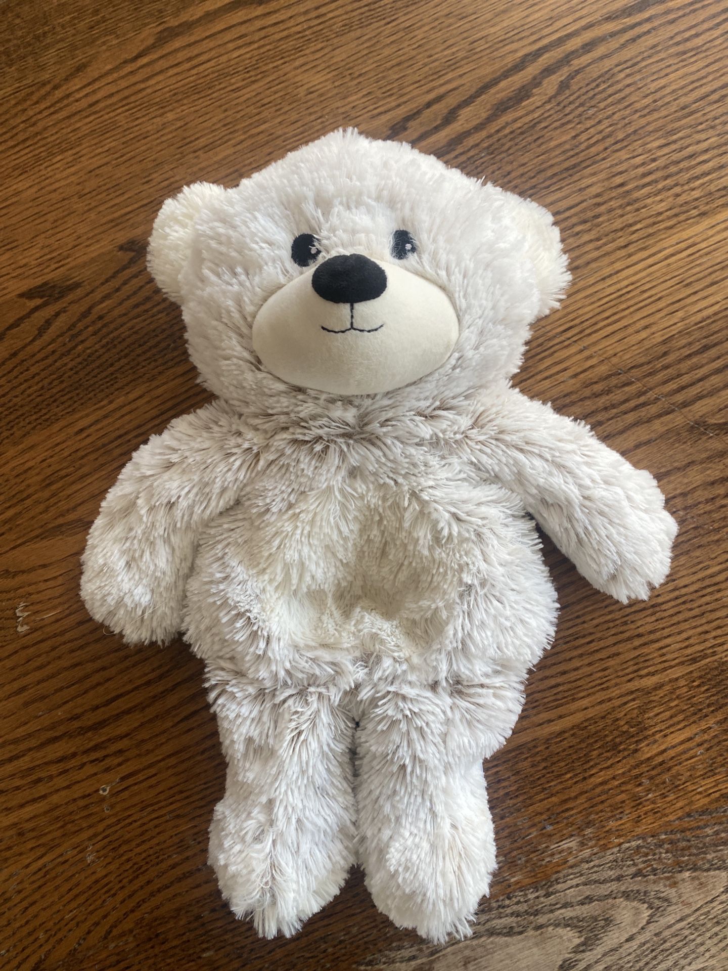 Warmies Heat Therapy Marshmallow Bear Plush Stuffed Animal Gray 15” Microwavable