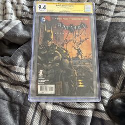 Batman Arkum Knight Signed Comic