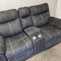 Power Double Recliner Loveseat