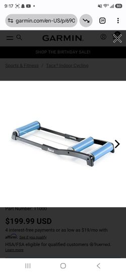Garmin - Tacx® Antares Basic Indoor Bike Trainer / Rollers – Used