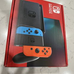 Nintendo Switch Brand New Neon Blue Red