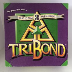 NEVER USED vintage 1995 TriBond board game (all parts accounted for)