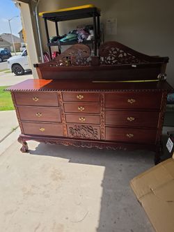 Solid wood dresser