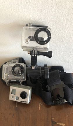 GoPro Hero 2 + Water Housing, Car Mount, and Head Strap