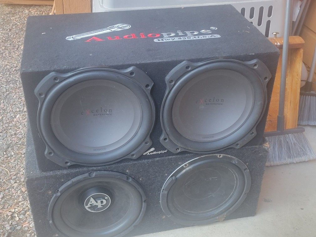 Kenwood 12s With Kenwood Amp 