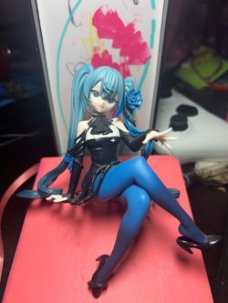 Furyu Hatsune Miku Blue Rose Ver. Flower Fairy Noodle Stopper Figure
