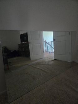 Large frame less mirror