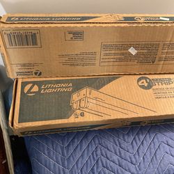 Lithonia 4 foot, Two fluorescent strip lights