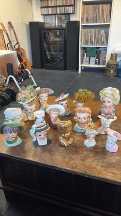 Vintage lady Vases. All originals no remakes 1950s and 60s, Inarco, Norcrest. $425 for all 15.