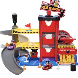 4.3 4.3 out of 5 stars (287) Disney Junior Mickey Mouse Ready to Race Toy Car Garage, Lights and Sounds, 19-Piece Vehicle Playset, Officially Licensed