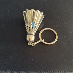 Metal Badminton Key Chain 