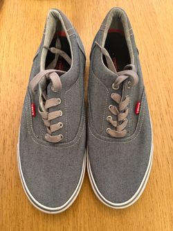 Levi's Gray Canvas Low-Top Sneakers