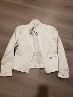 White Leather Jacket