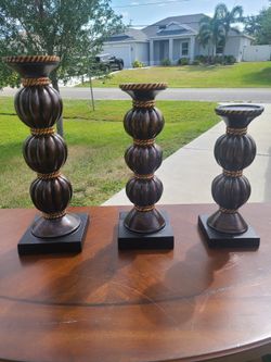 3 Candle Holders