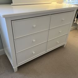 White Dresser Delta Children Haven 6 Drawer Double Dresser for