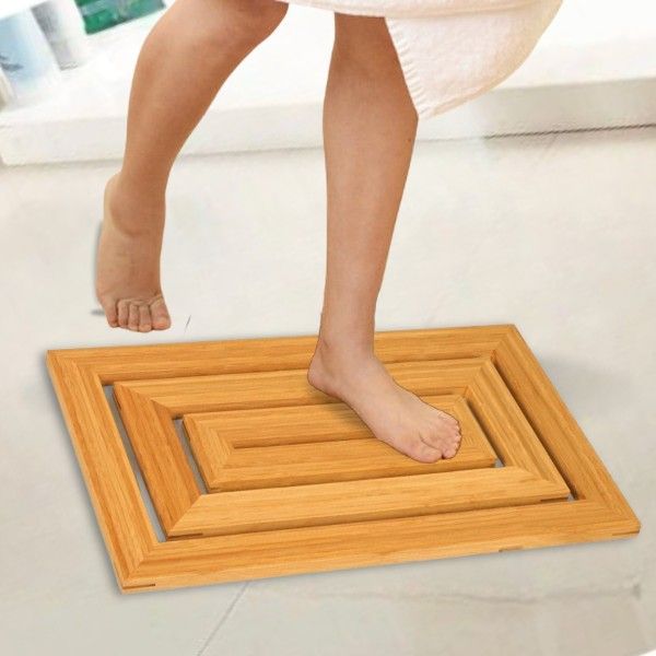 Bamboo Spa Geo Bath Mat