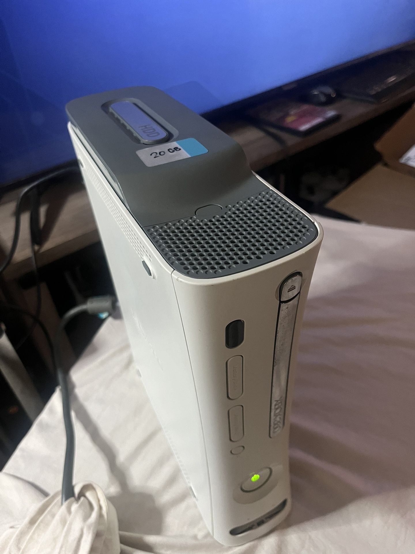 🎮 Xbox 360 White Console 20GB HDD + AV & Power Cables 🎮  . . . . . . . . . . . . . . . . . . . . . . . . . . . . . . . . . . . . . . . . . . . . . .