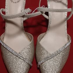 I. Miller Gold Glitter Strap 