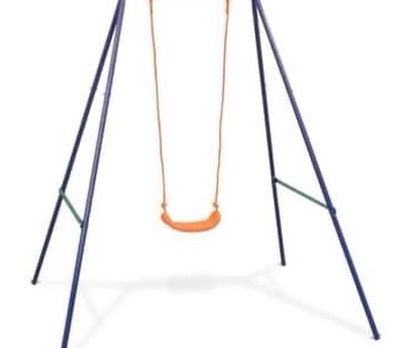 2-in-1 Single Swing and Toddler Swing Orange
