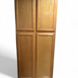 Extra Large Wooden Food Pantry Cabinet  