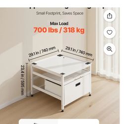 Dryer washer pedestal