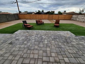 Pavers turf travertine sod