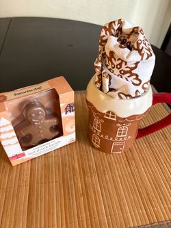 Brand New Gingerbread Mug, Drink Bomb, Wash Cloth