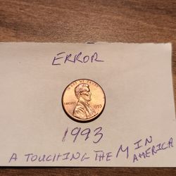 1993 Penny Error 