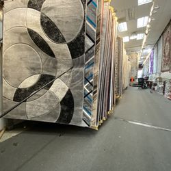5x7 Area Rugs Carpet Rugs Modern Design Thick Colors Gray Black White