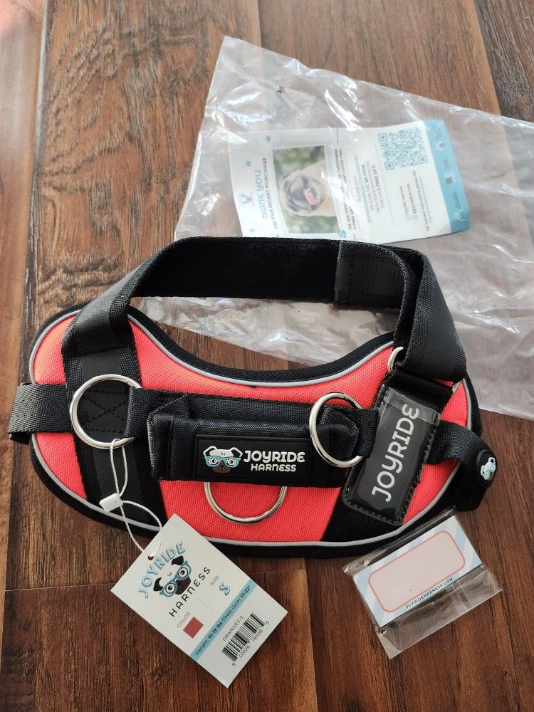 Orange Small No Pull Adjustable Dog Harness